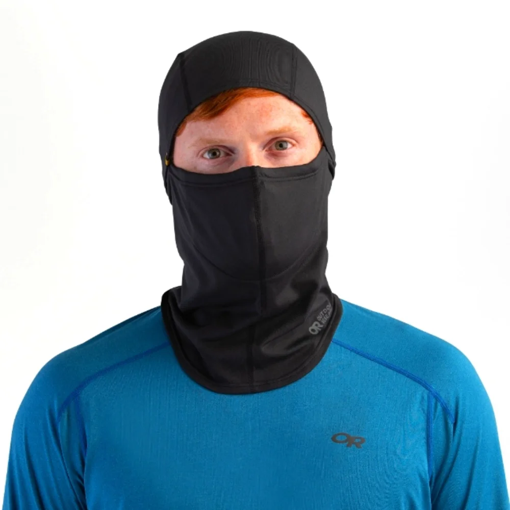 Outdoor Research Essential Midweight Balaclava Kit, L/XL, Black.